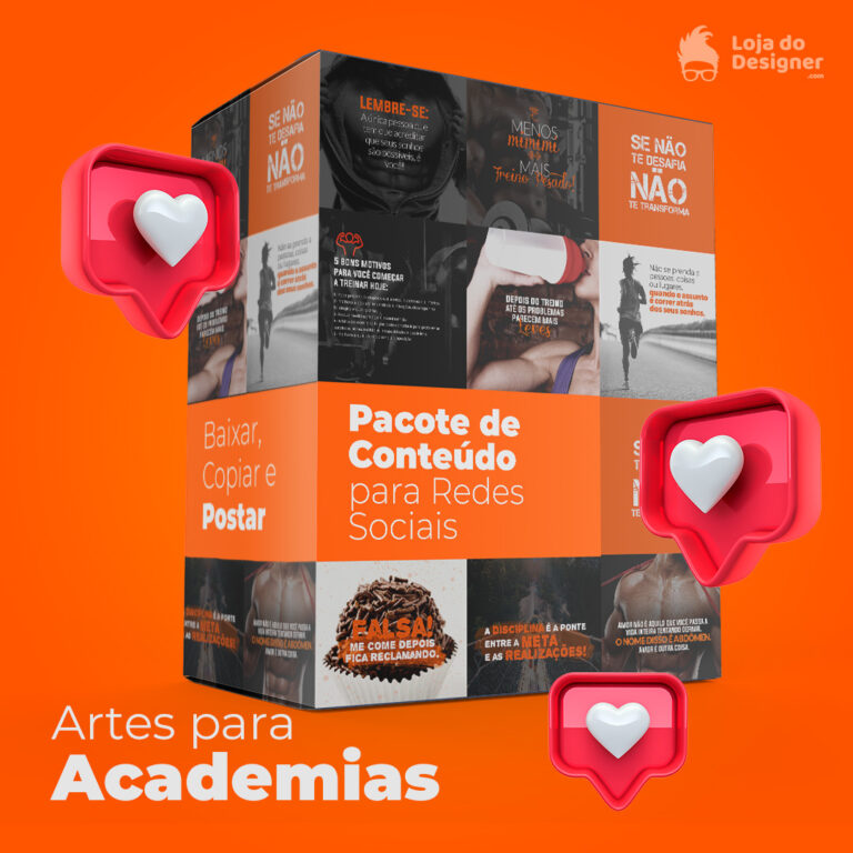 Pacote Academias 120 Artes Loja Do Designer